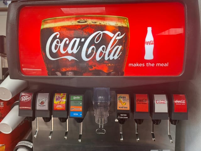 Coke Fountain Drinks.