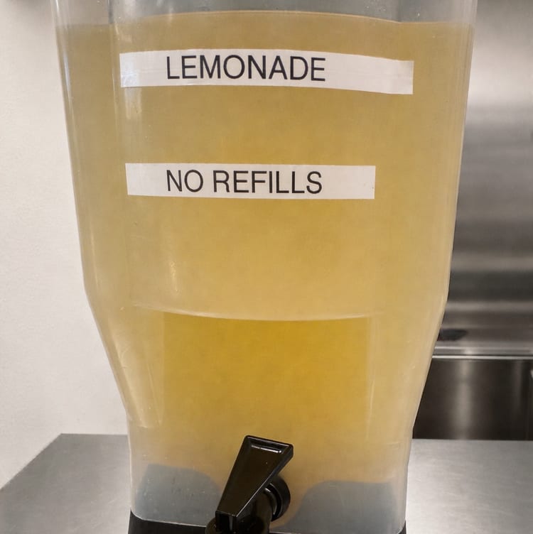 Fresh Squeezed Lemonade.