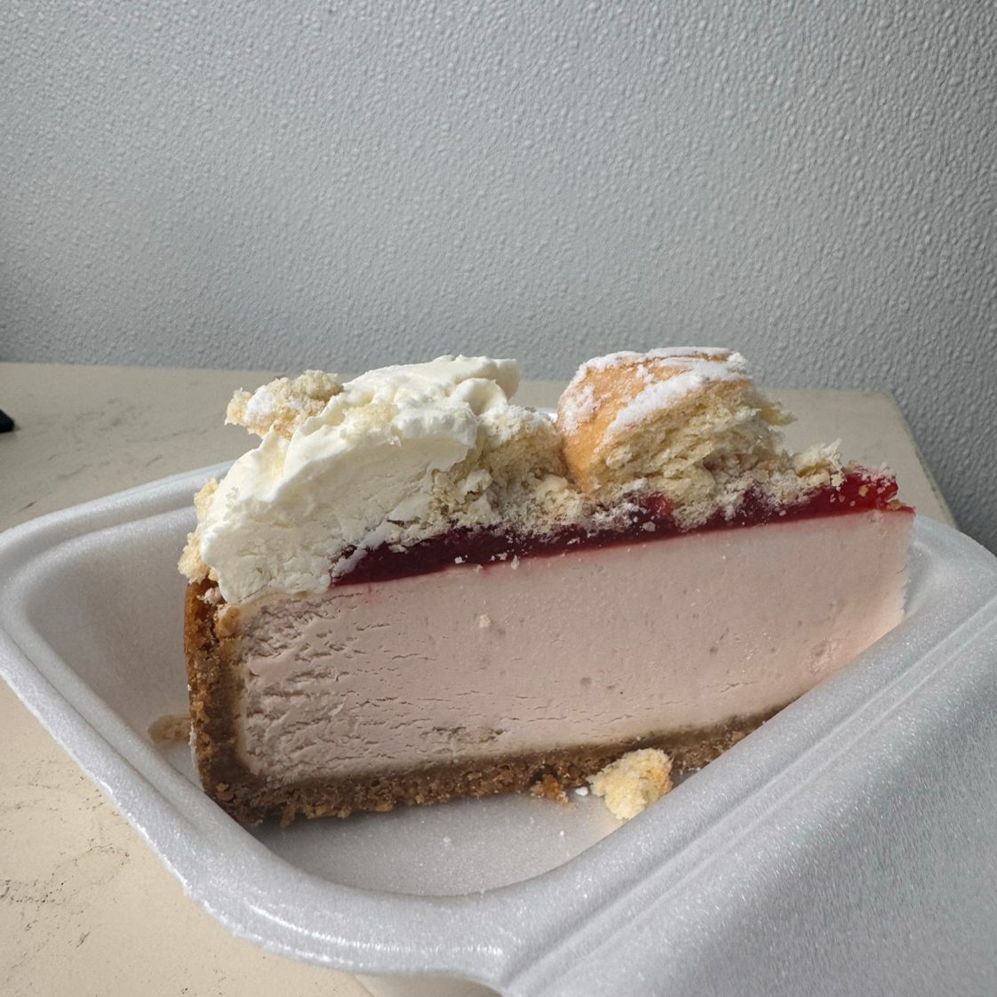 Raspberry Donut Cheese cake.