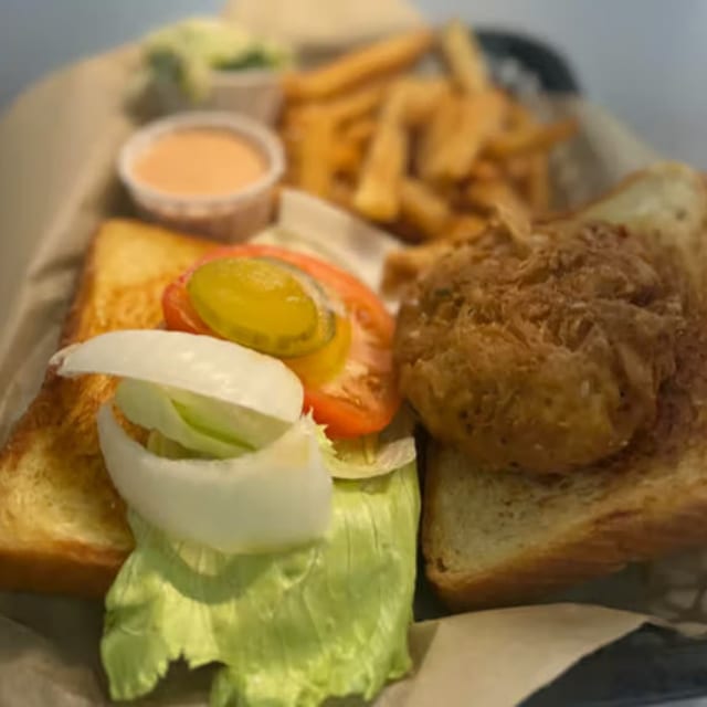 Crab Cake Sandwich.