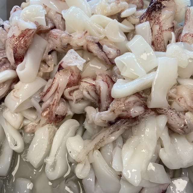 Calamari by the pound.