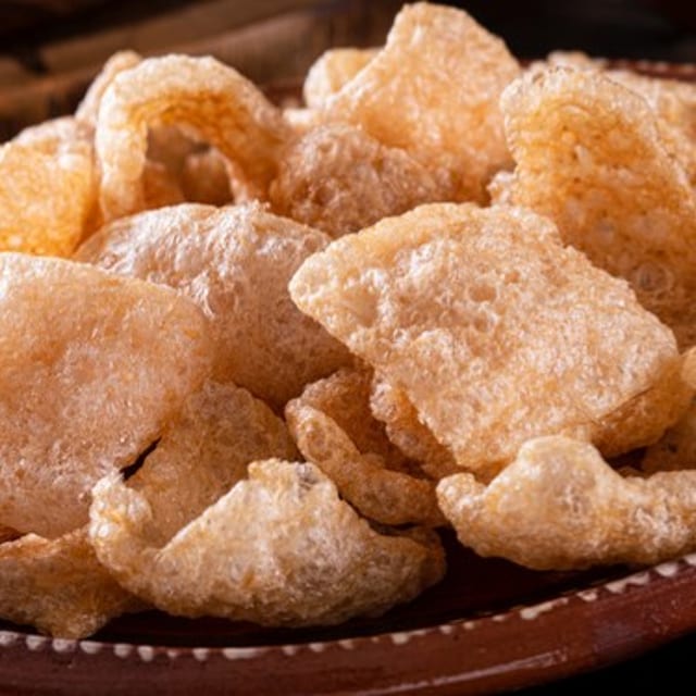 Pigs Sassy Seasoned Pork Rinds.