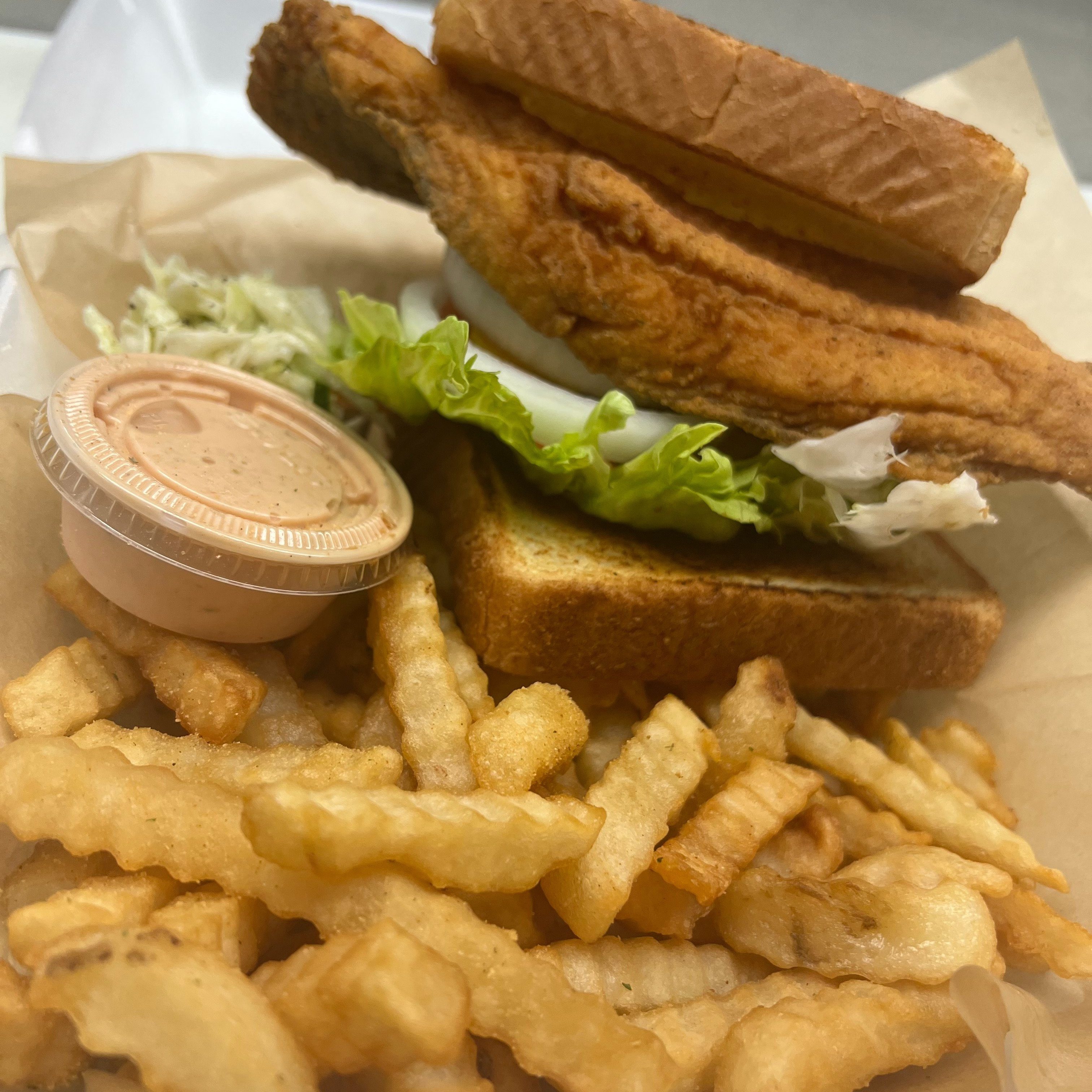 Catfish Sandwich.