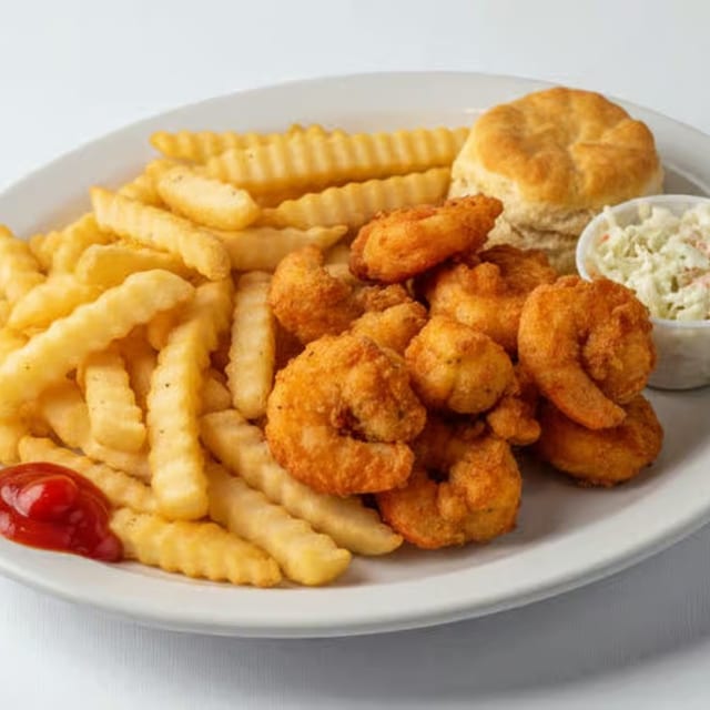 Buffalo Shrimp Plate Lunch.