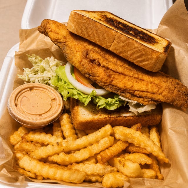 Flounder Sandwich.