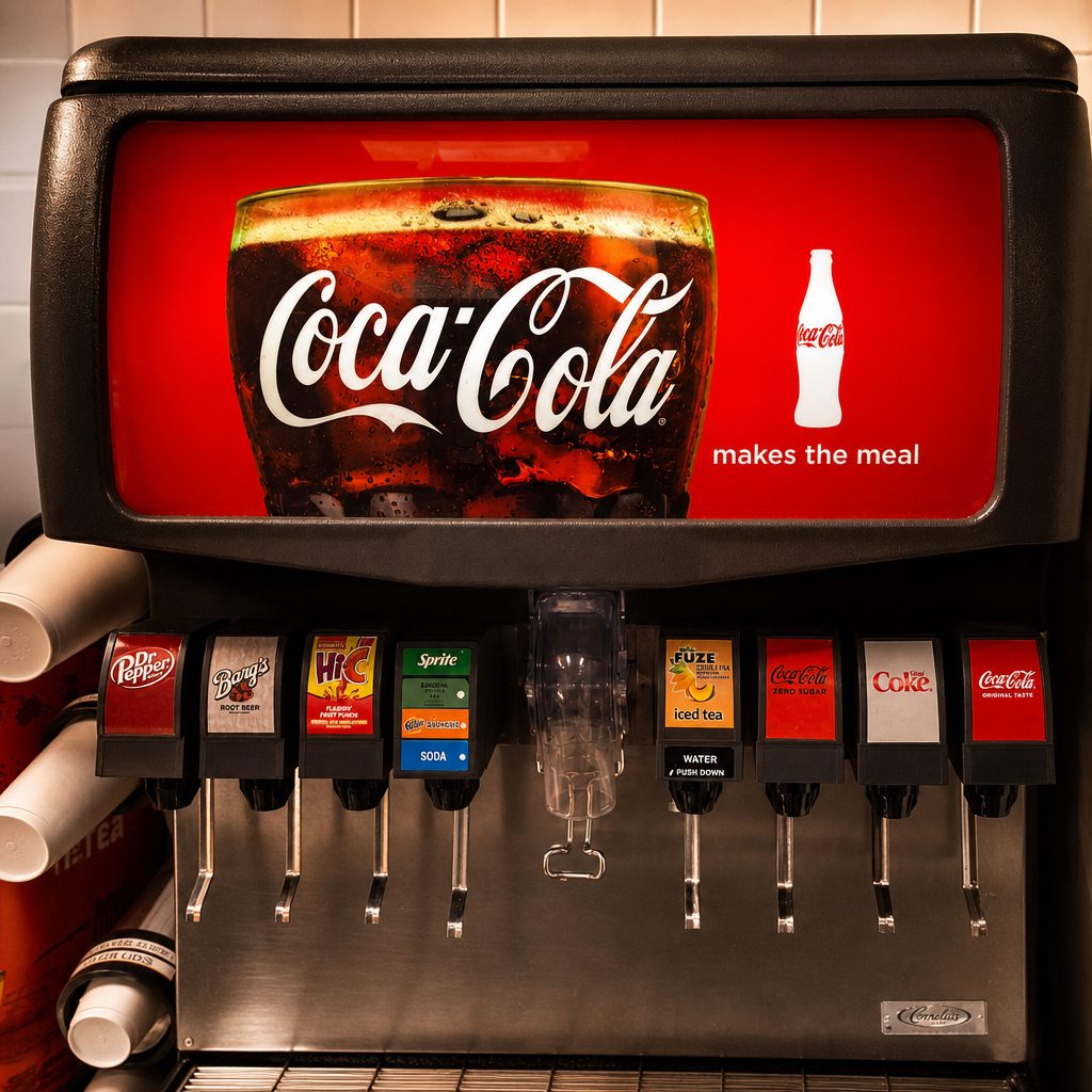 Coke Fountain Drinks.