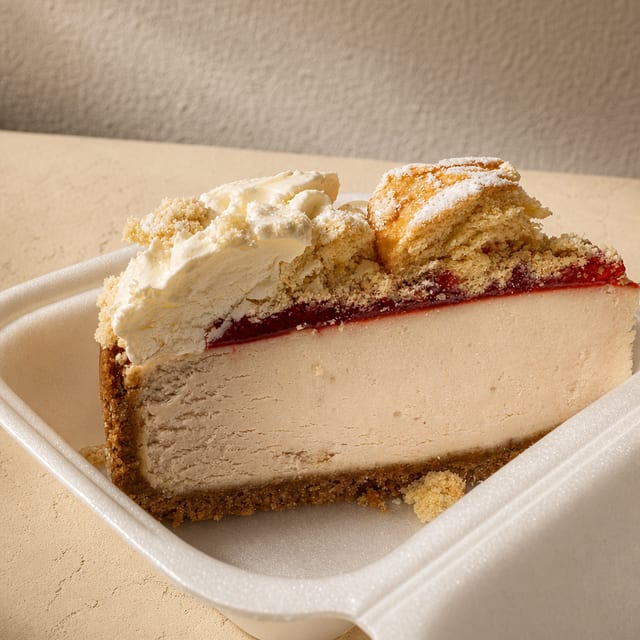 Raspberry Donut Cheese cake.