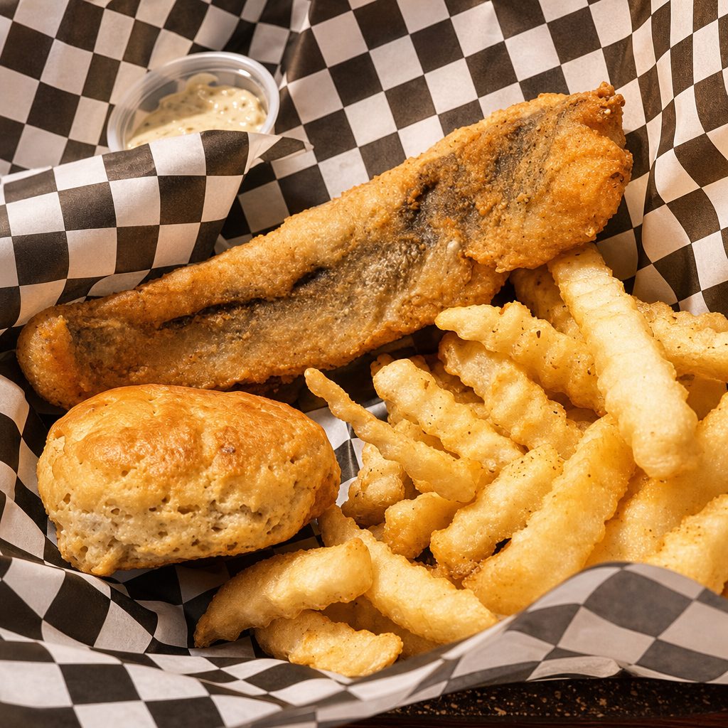 Trout Plate Lunch.