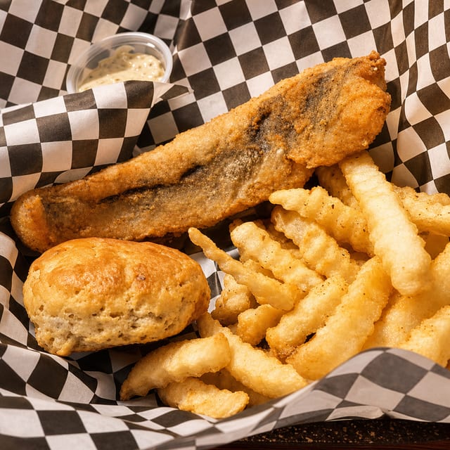 Trout Plate Lunch.
