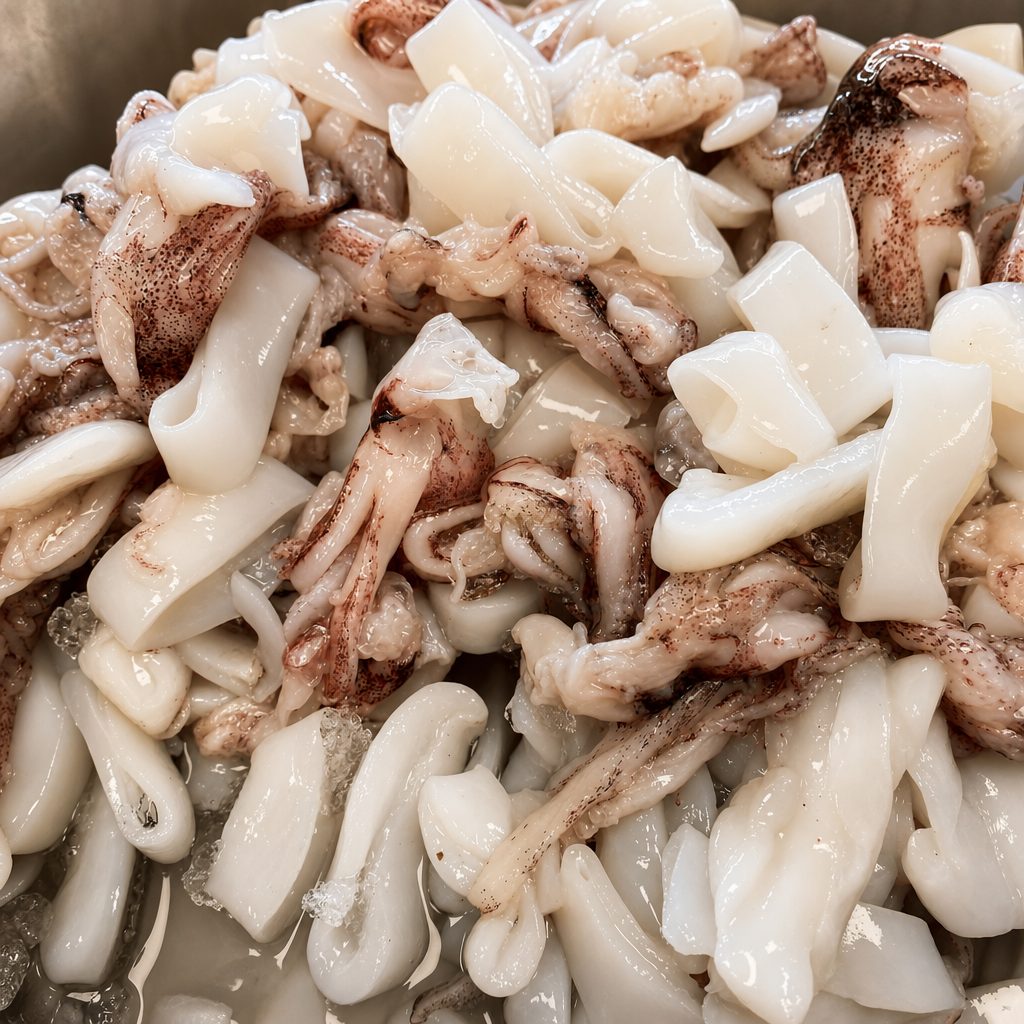 Calamari by the pound.
